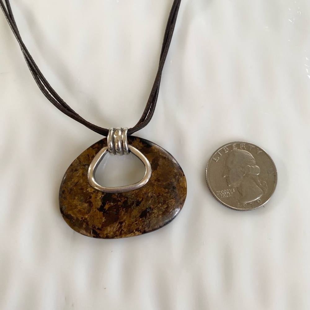 Silpada Bronze Age Necklace Leather Cord  N2014 - Picture 7 of 8